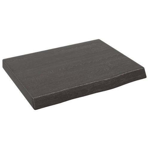 Vidaxl Étagère Murale Marron Foncé Bois Chêne Massif Traité