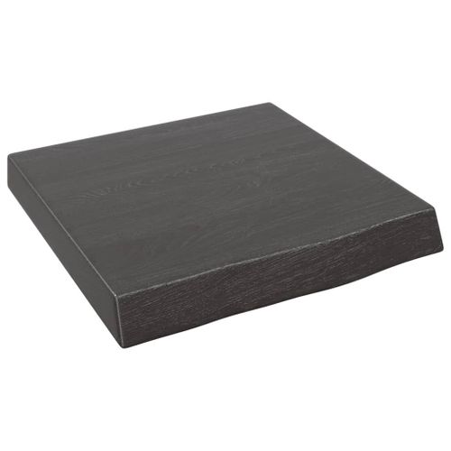Vidaxl Étagère Murale Marron Foncé Bois Chêne Massif Traité