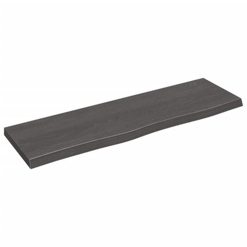 Vidaxl Étagère Murale Marron Foncé Bois Chêne Massif Traité
