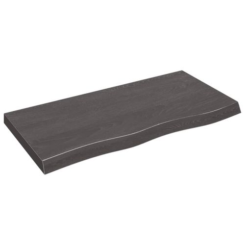 Vidaxl Étagère Murale Marron Foncé Bois Chêne Massif Traité