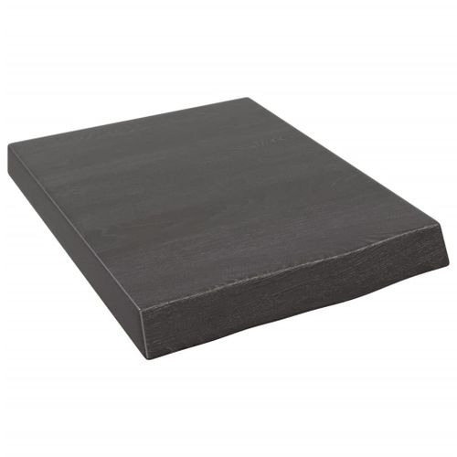 Vidaxl Étagère Murale Marron Foncé Bois Chêne Massif Traité