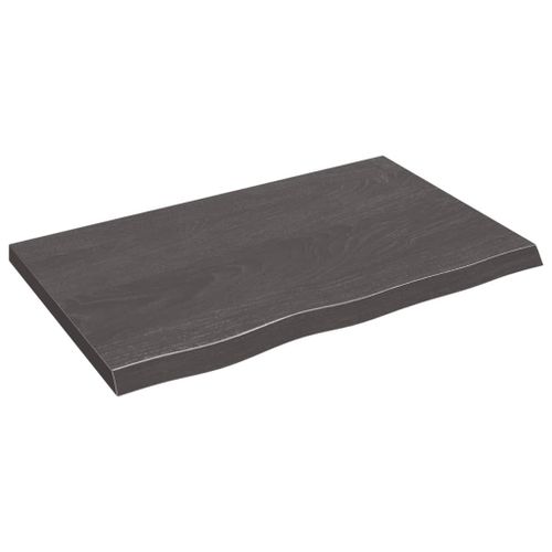 Vidaxl Étagère Murale Marron Foncé Bois Chêne Massif Traité
