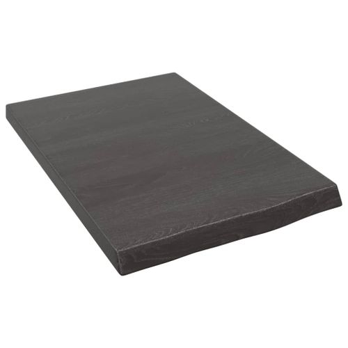 Vidaxl Étagère Murale Marron Foncé Bois Chêne Massif Traité