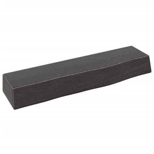 Vidaxl Étagère Murale Marron Foncé 40x10x6 Cm Bois Chêne Massif Traité