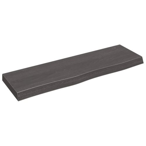 Vidaxl Étagère Murale Marron Foncé Bois Chêne Massif Traité