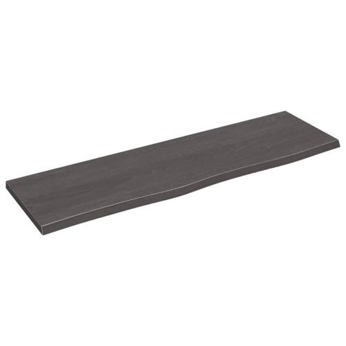 Vidaxl Étagère Murale Marron Foncé 100x30x2cm Bois Chêne Massif Traité