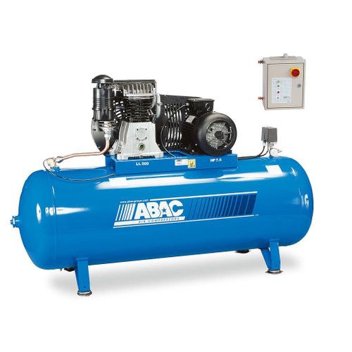 Abac - Compresseur ? pistons bi-?tag?s 400 V Tri 500 L 54 m3/h 7.5 CV + ?toile-triangle - B6000F/500 FT 7.5 ET ABAC