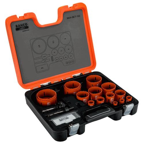 Coffret de scies tr?pans bim?tal Sandflex 19 ? 79 mm, 13 pcs 3834-SET-53 Bahco