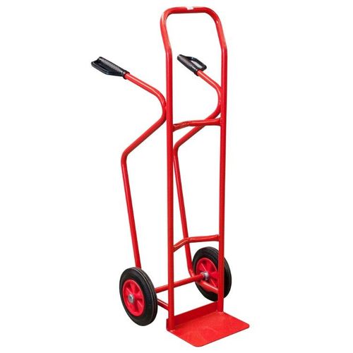 Diable CU 250 kg charges hautes bavette fixe roues caoutchouc Fimm