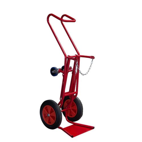 Diable porte bouteille charge 250 kg avec b?quille escamotable Diam roues PN 400 mm Fimm