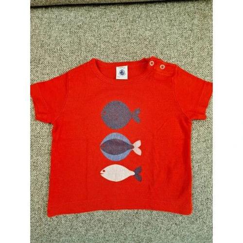 T-Shirt Petit Bateau, Taille 12 Mois