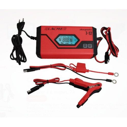 Chargeur automatique 7A 12V avec kit connexion CHARGMATIC 7-12 Lacme