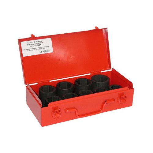Coffret 9 douilles 3/4 pro/ind Lacme