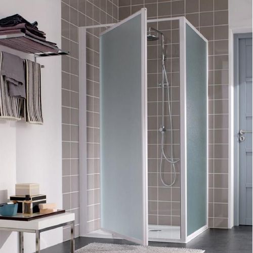 Paroi Atout 3 Pivotante Axe Excentre 90 Vt Blanc Leda