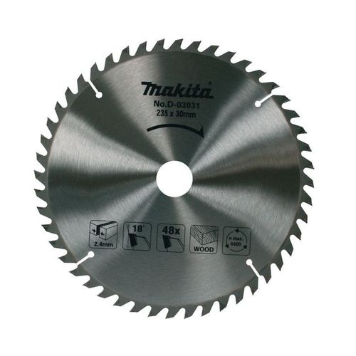 Lame de scie circulaire carbure 235mm 48 dents D-03931 Makita