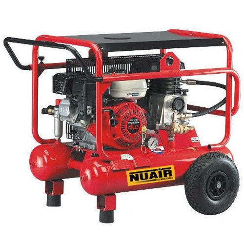 Compresseur ? moteur thermique essence mobile 5,5CV 4kW 2x10L 10 bar WARRIOR 103-5.5S-HONDA Nuair