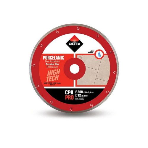 Disque diamant pour gr?s porcelaine J-SLOT 300 x 25,4 x 1,6mm CPX-300 PRO Rubi