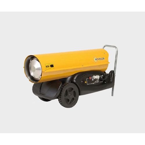 Chauffage Air puls? mobile au fuel sur roues combustion directe 48kW 230V/50Hz HP50 Sovelor