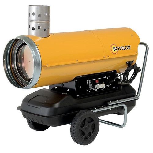 Chauffage air puls? mobile au fuel ? combustion indirecte (avec chemin?e) 34 kW 2150 m3/h 230V HPV35 Sovelor