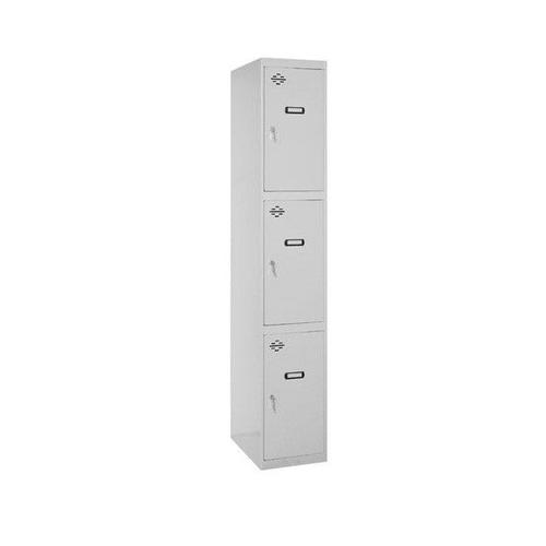 Armoire de vestiaire 3 casiers (1 colonne de 3 portes) 1800x300x500 mm (Mod?le de base) Simon Rack