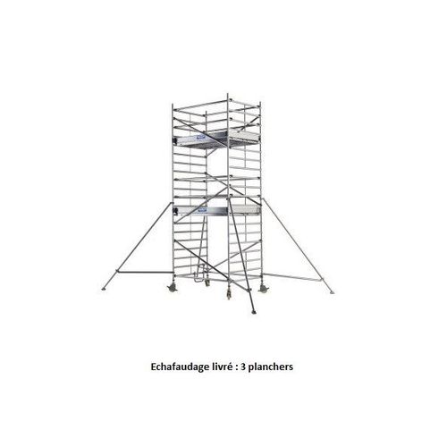 Tubesca - Echafaudage en Aluminium 3 planchers Haut. acc?s 8m - NEOLIUM 400 LINE Tubesca Comabi