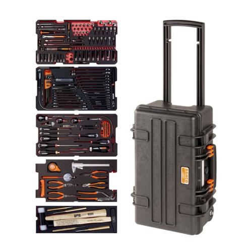 Caisse à outils métallique avec kit d'outils multi-usages 194 pièces 4750RCHDW01FF3 Bahco