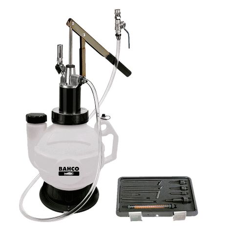 Réservoir pour remplissage d'huile de transmission 8L 11 adaptateurs BOD6080P12 Bahco