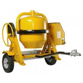 Bétonnière thermique tractable Professionnelle moteur Honda GX 160 350L 3 kW BT EXPERT 350 Haemmerlin