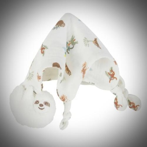 Doudou Paresseux Animal Peluche Lange Coton Bio Soft Toy Plush Baby Comforter Maisons Du Monde 