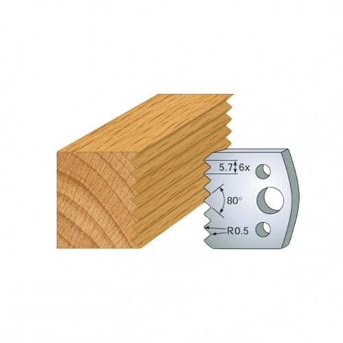Jeu de 2 contre-fers profilés Ht.40 mm N°077 Leman