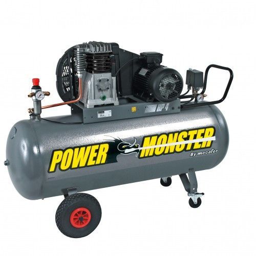 Power Monster - Compresseur pro triphasé 200L 4Hp 10 bars Mecafer