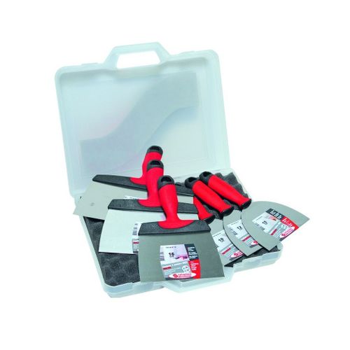 Lot de 6 couteaux de plaquiste en inox 10/12/15/16/21/24 cm 440429 Taliaplast