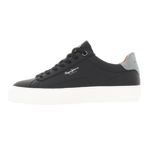 Chaussures Basses Cuir Ou Simili Pepe Jeans Yogi Original 23 Noir - 40