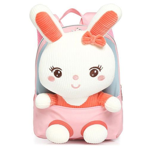 Étudiant Cartable Hiver Nouveaux Enfants Sac Mignon Maternelle Petit Cartable Amovible Lapin Enfants Snack Sac A Dos-Rose-Taille Unique