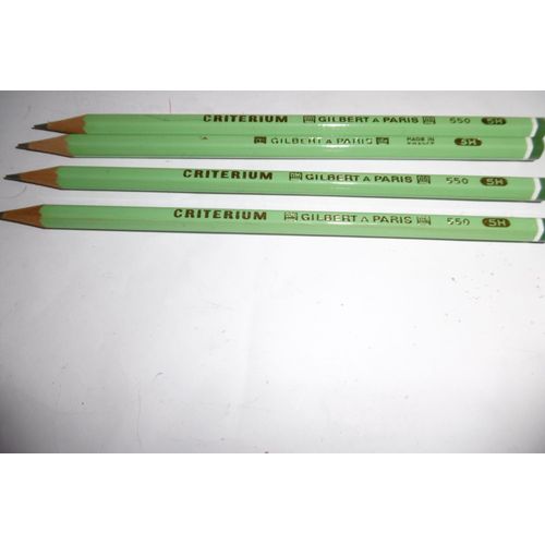 Crayon À Papier " 5h " Criterium 550 Gilbert Paris Lot De 4