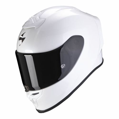Casque Moto Intégral Scorpion Exo-R1 Evo Air Solid Ece 22-06 - Blanc Perle - Xs