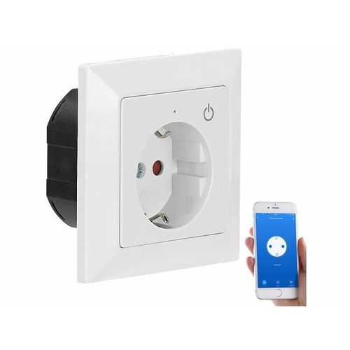 Prise encastrable connectée compatible Siri, Amazon Alexa et Google Assistant