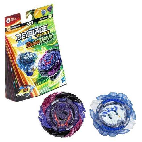 2 Toupies Beyblade Burst Quad Drive - Stone Baldero B7 Vs Roar Balkesh B7