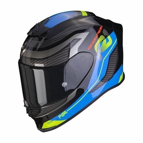 Casque Moto Intégral Scorpion Exo-R1 Evo Air Vatis Ece 22-06 - Noir/Bleu - M