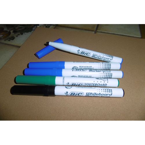 Feutres Marqueur Velleda Bic 1741 Lot De 5 Assortis