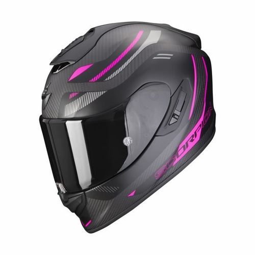 Casque Moto Intégral Scorpion Exo-1400 Evo Carbon Air Kydra Ece 22-06 - Noir Mat/Rose - S