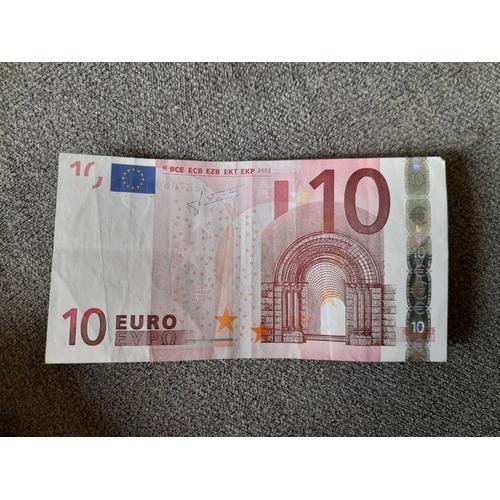 Billet 10€ Année 2002 Signataire Trichet Réf Y22704969997 Code Imprimeur N036e6