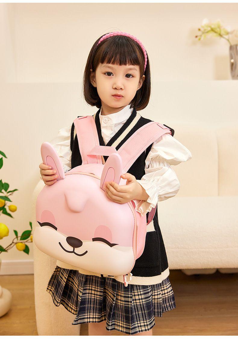 Etudiant cartable mode lapin en trois dimensions sac a coque rigide fille mignon sac a dos maternelle collation petit cartable rose Rakuten