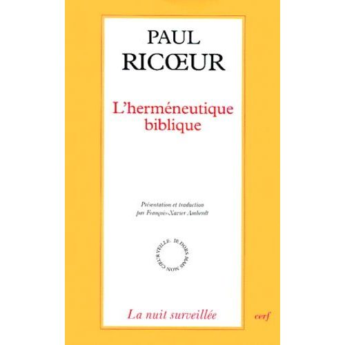 L'hermeneutique Biblique