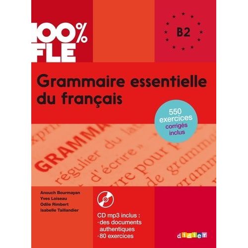 Grammaire Essentielle Du Français B2 (1 Cd Audio Mp3)