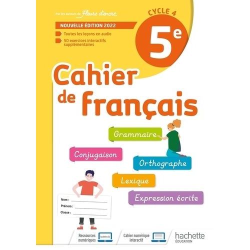 Cahier De Français 5e