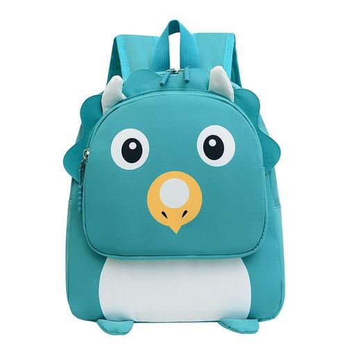 Étudiant cartable enfants cartable maternelle mignon dessin animé sac a dos garçons et filles bébé frais snack sac a dos - rhinocéros vert