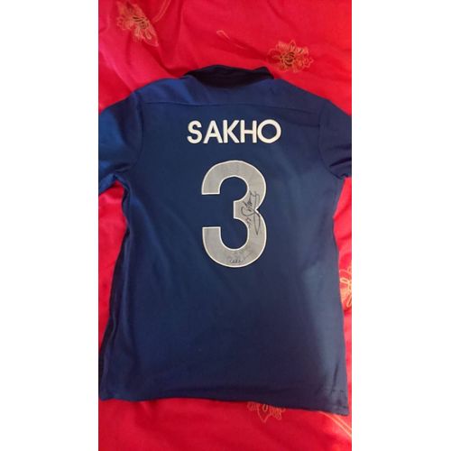 Maillot De L'équipe De France De Football Dédicacé Par Sakho