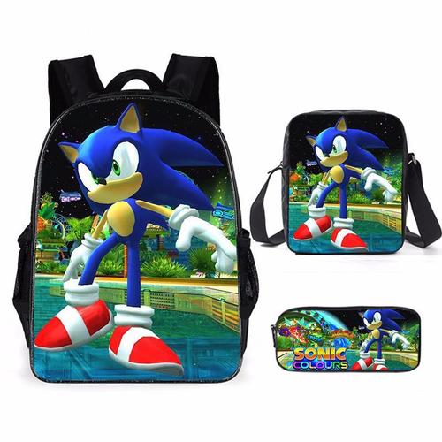 Cartable Étudiant Sonic Sonic Dessin Animé Éleves Du Primaire Et Du College Cartable Sac A Dos Enfant Sac A Dos-D6 Sonic 11- Sac A Dos Cartable Étui A Crayons