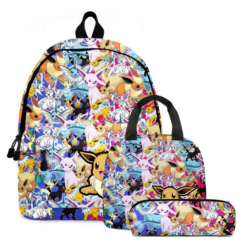 Cartable Éleve Pokemon Animal De Compagnie Elfe Pikachu Pikachu Dessin Animé Anime Primaire Et Collégiens Cartable Sac A Dos Enfant-D4 Pikachu 07 Ibrahimovic : Cartable Trousse Crayon Sac Repas